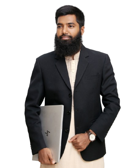 Ikram With Laptop